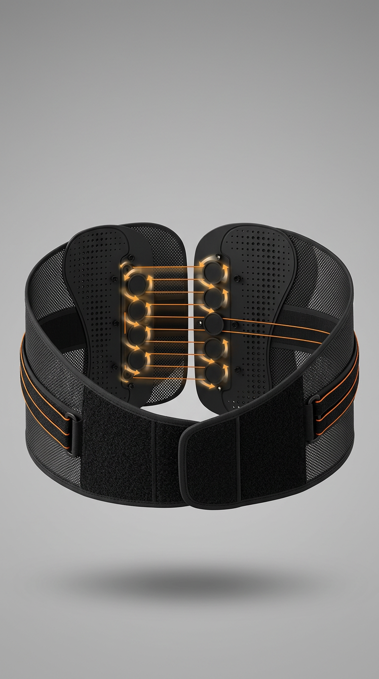 LumbarFlex Pro Back Brace pulley system detail